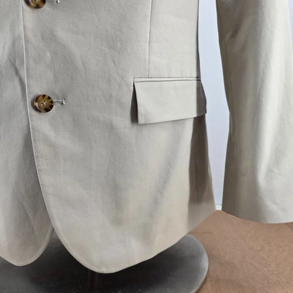 J.Crew Mens Slim-fit Thompson Blazer Khaki jacket Size 40R AZ830